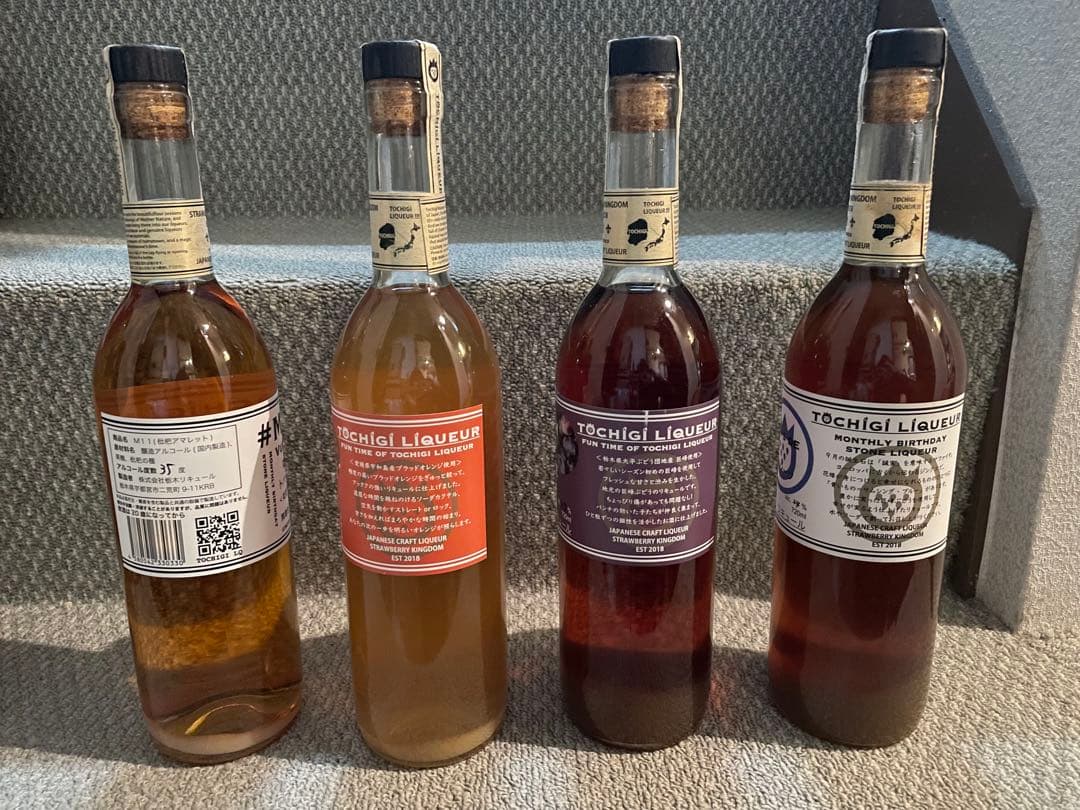 4本セット 飲み比べリキュール酒　栃木産　トチギリキュール 2018