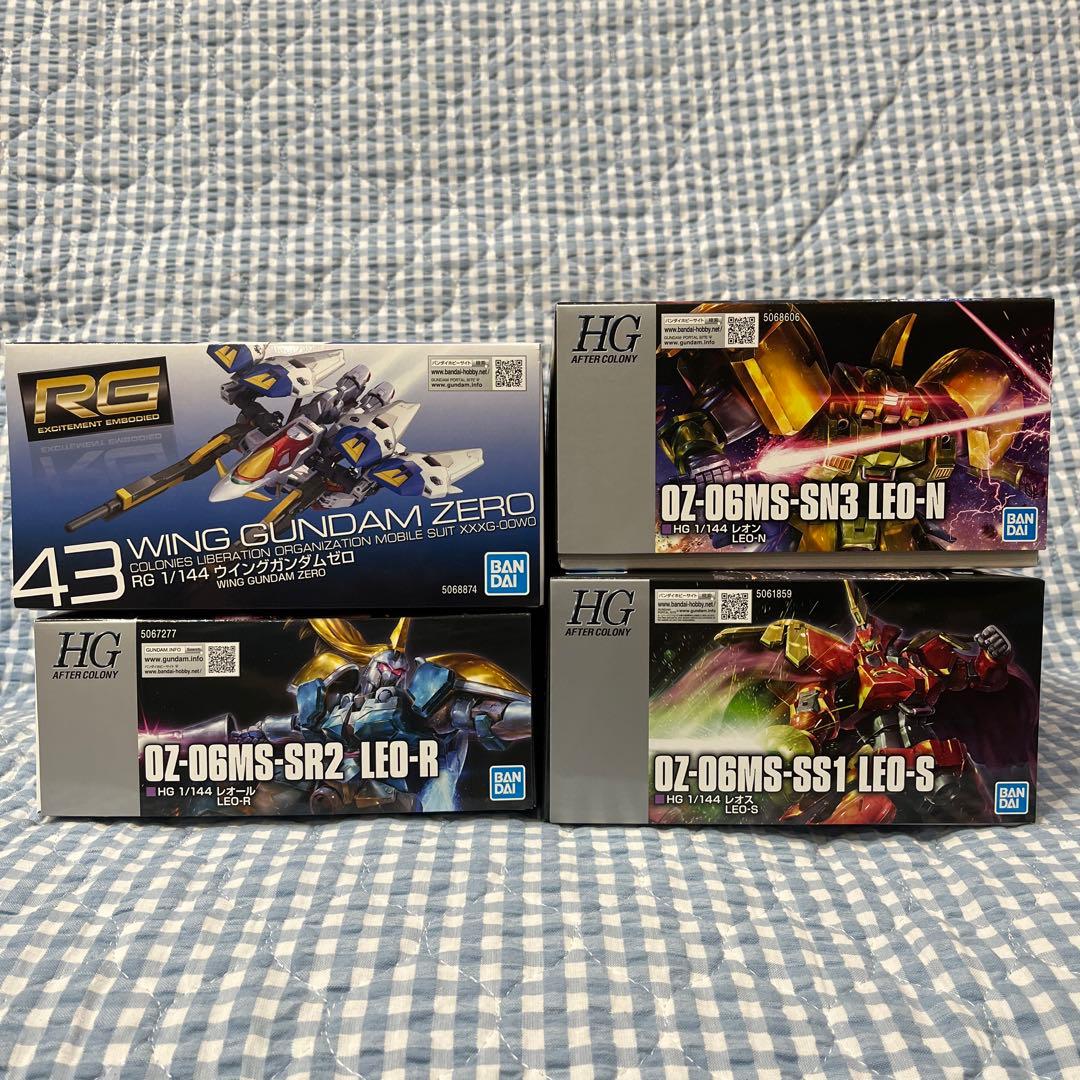 RGウイングガンダムゼロ　HG レオン　他セット売り