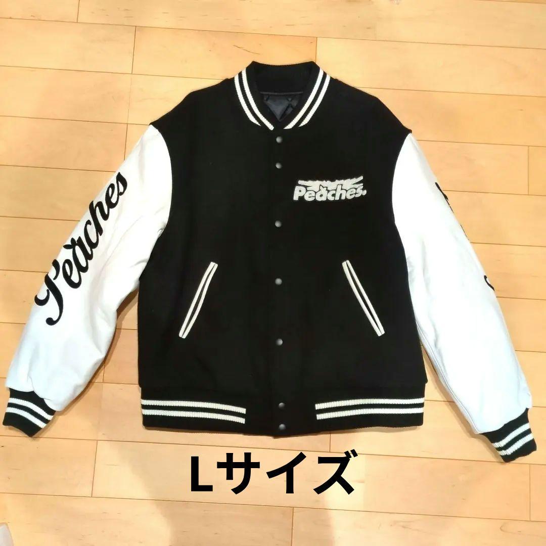 LE SSERAFIM × PEACHES VARSITY JACKET L