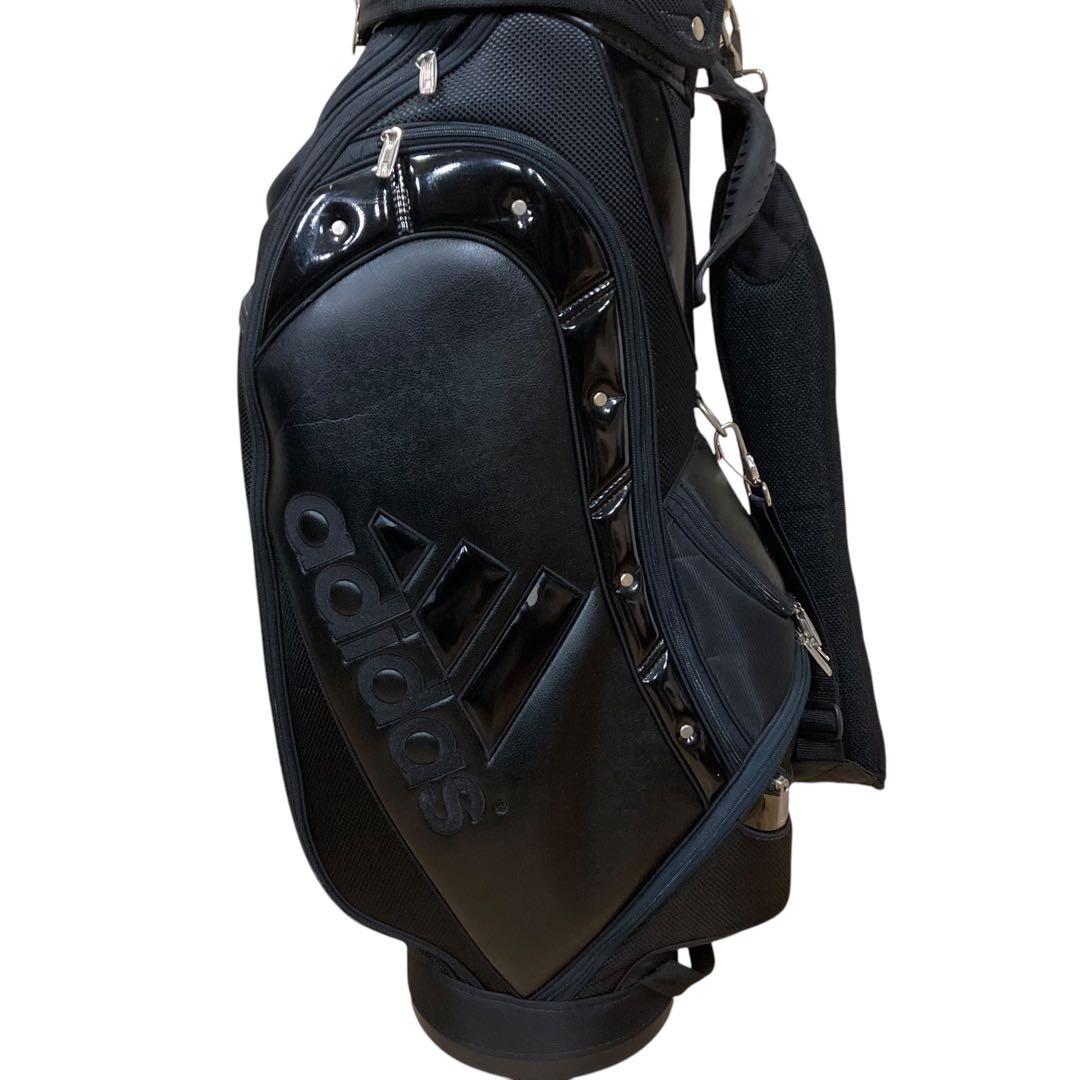 アディダス　ゴルフ　キャディバッグ　ブラック　黒　adidas