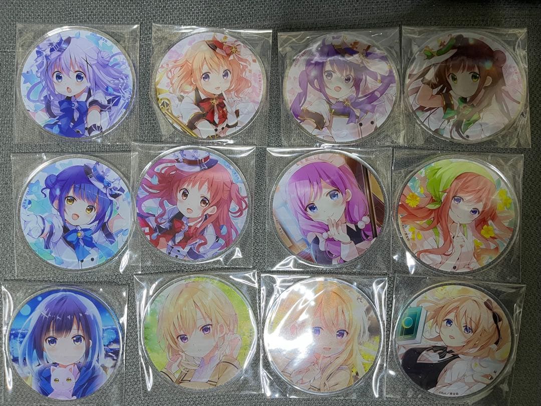 ごちうさ　連載10周年記念×グラッテ有償特典 アクリルコースター 12枚