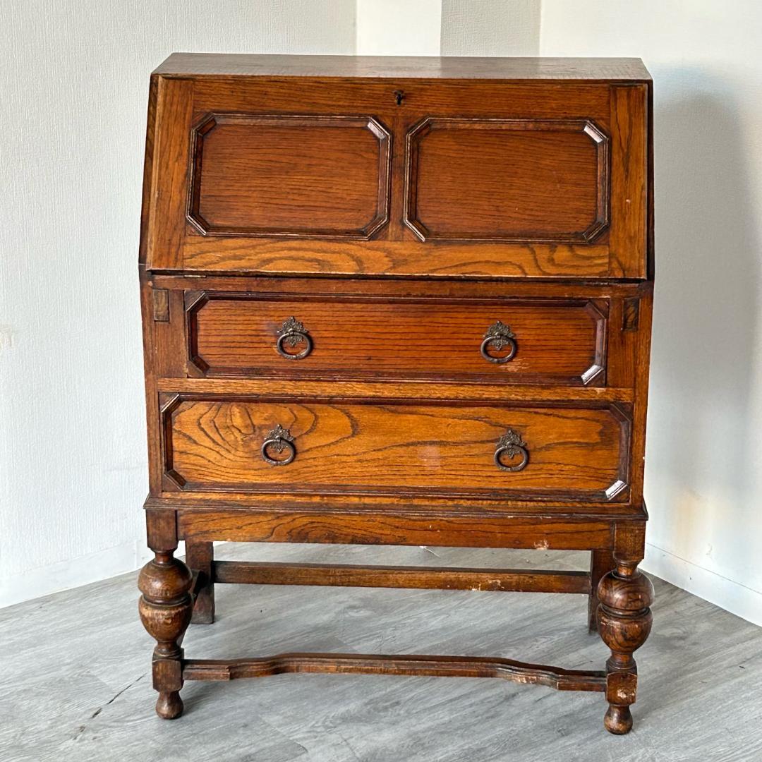 【最終値下げ】イギリス アンティーク家具 ビューロー 英国 チェスト 333A