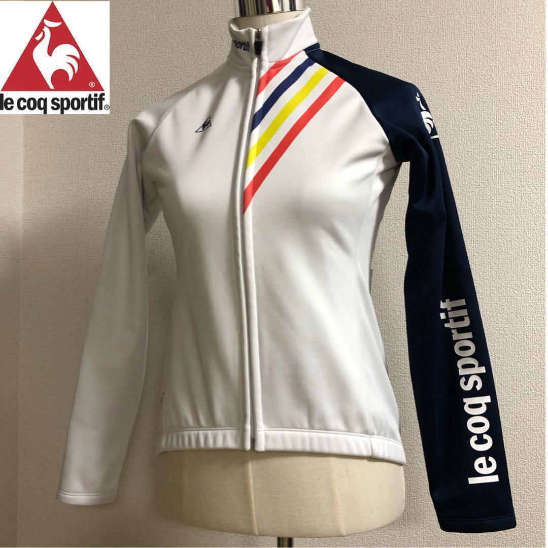 ルコック サイクル ウインター ボンディング ジャージ ホワイト Mサイズ