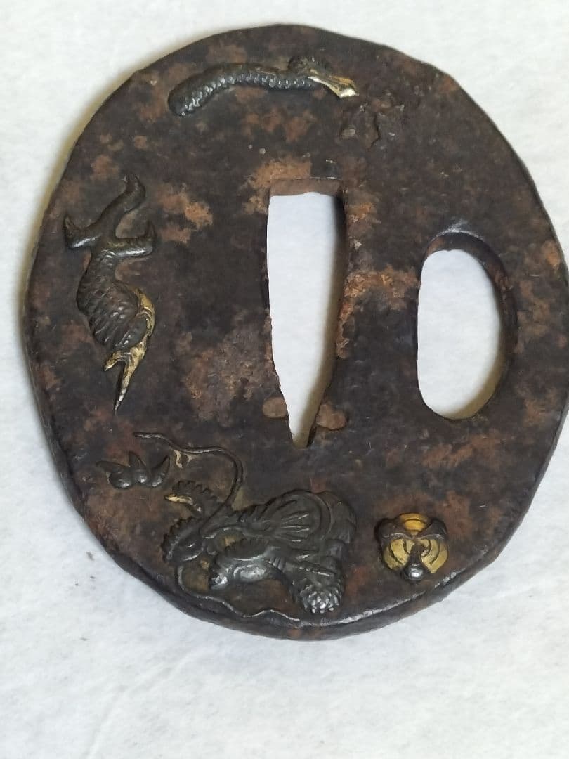 刀鍔 骨董品 金象嵌２個他３個