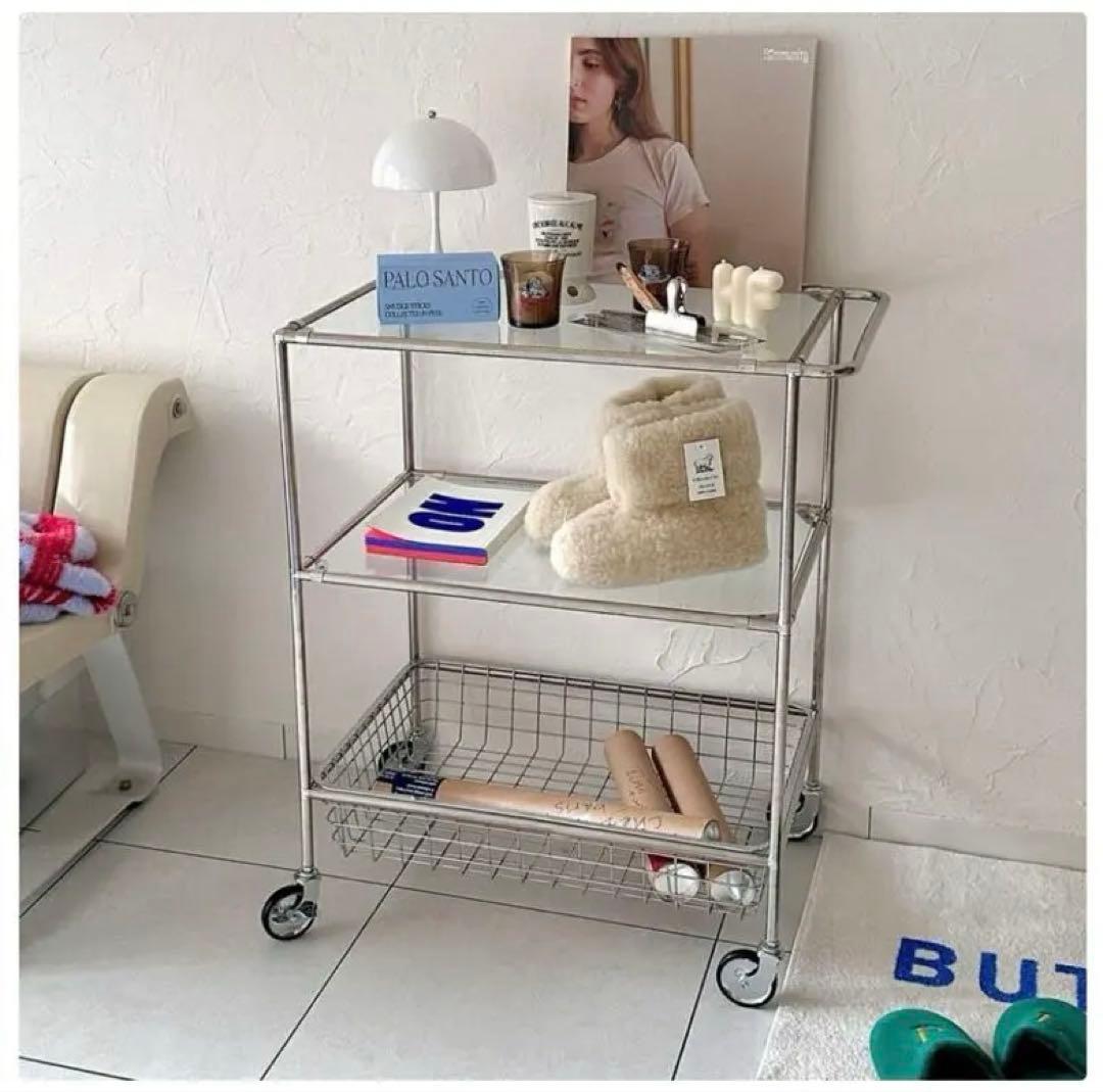 O'gre オグレ モジュール 3段トロリー バスケット ワゴン 組立不要♪