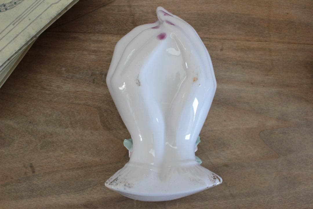 【D】バラ・レフトンのハンドモチーフ/Lefton Porcelain