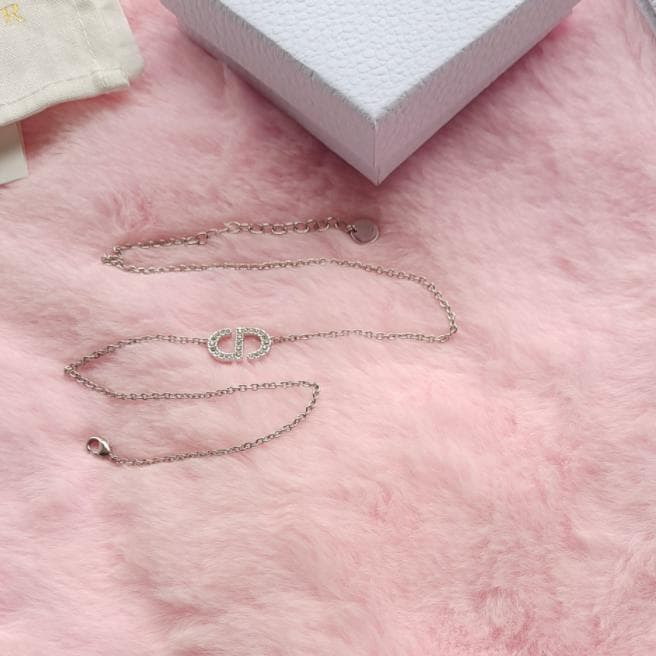 Dior CD ネックレス シルバー チェーン 美品
