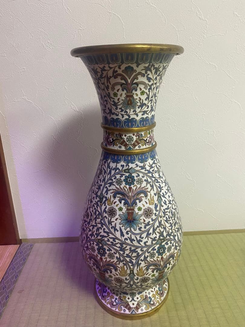 中国　七宝　景泰藍　文革時代　中国骨董品　中国古美術