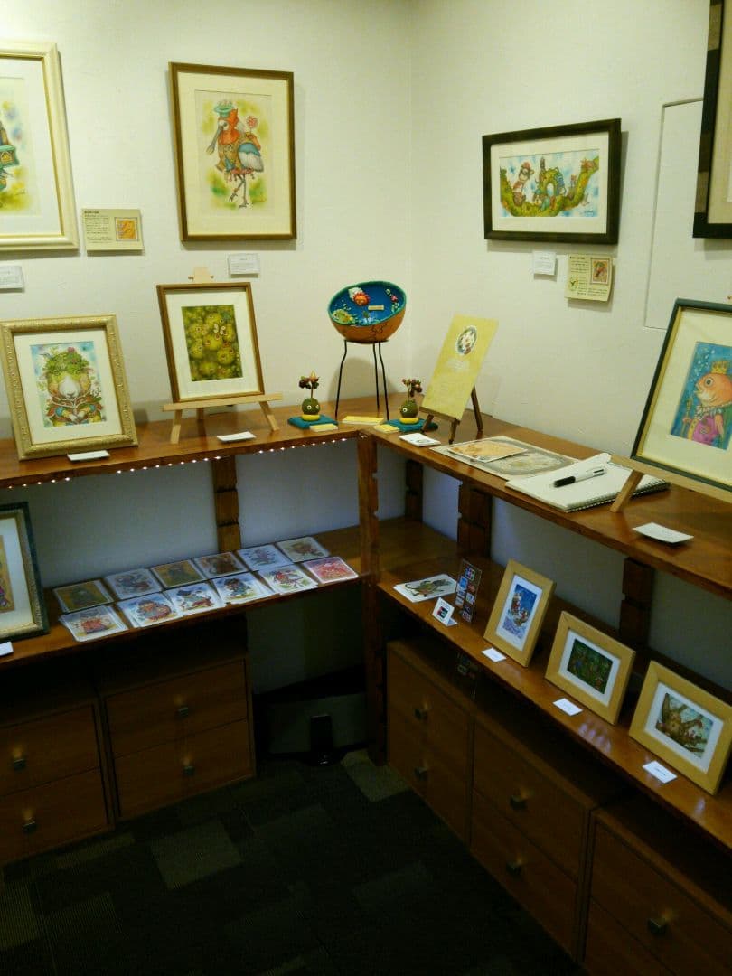 【原画】『雨粒の精ポタリ』（絵画　パステル画　精霊）