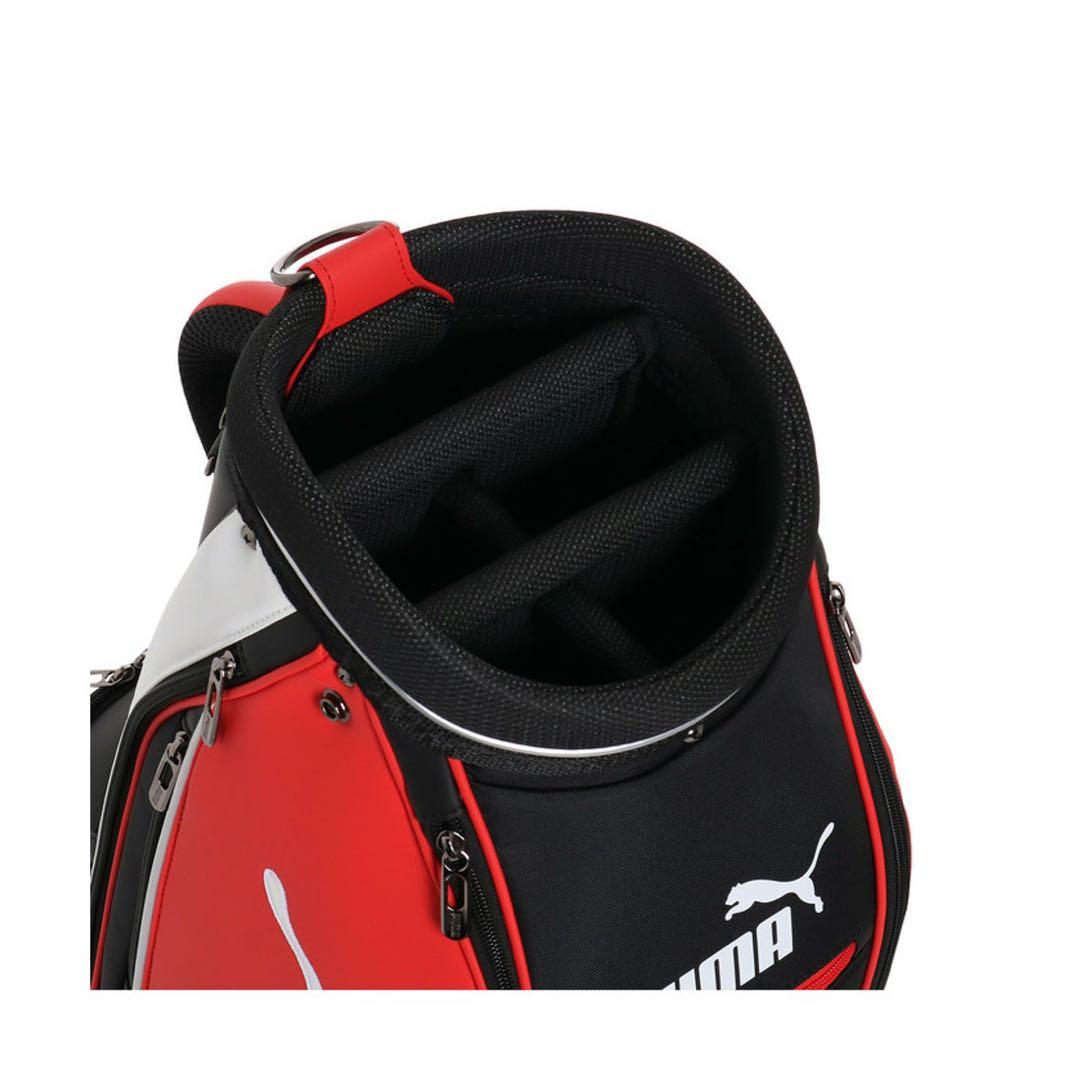 【未使用品】PUMA ゴルフキャディバッグ レッド/ブラック