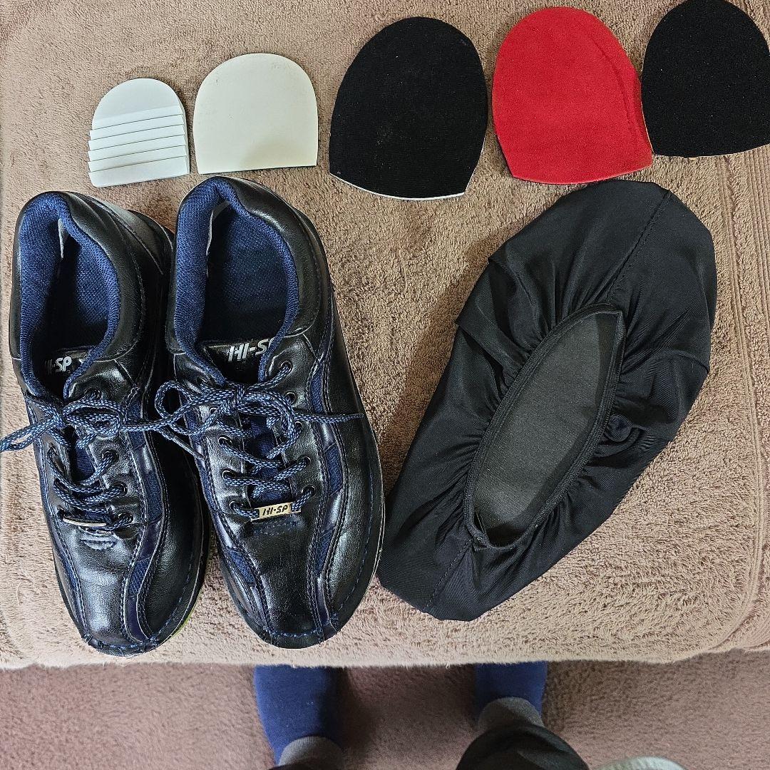 ハイスポーツ　ボウリング　シューズ　、カバー付き25.5