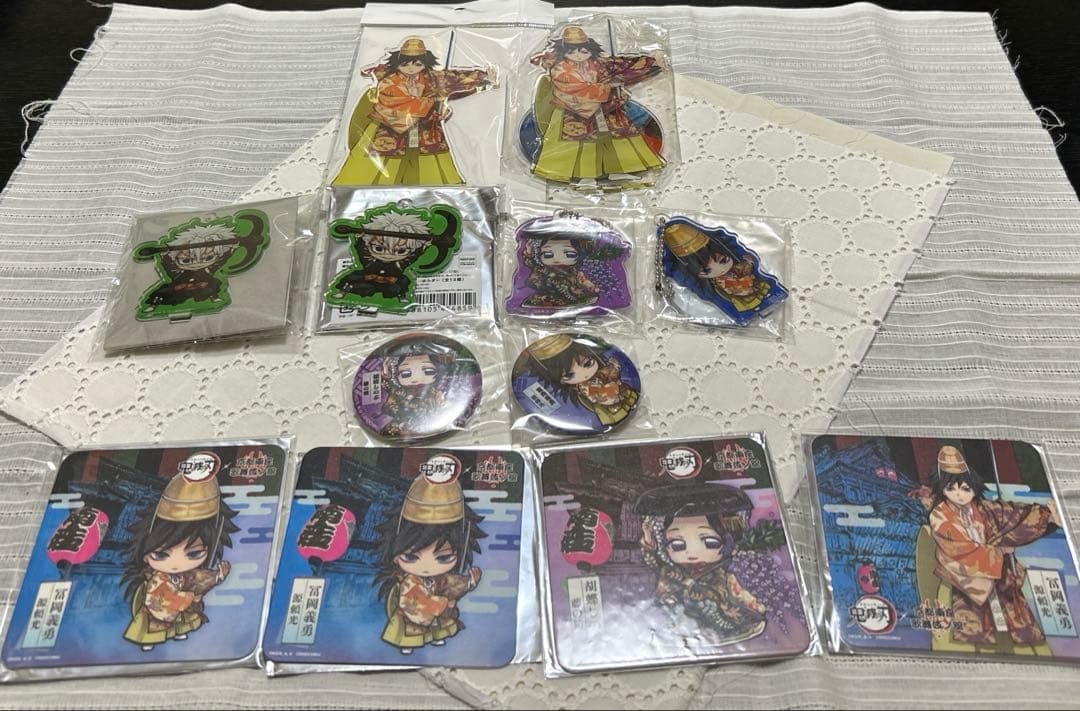 鬼滅の刃 京都南座 アクスタ チャーム 缶バッジ コースター まとめ売り
