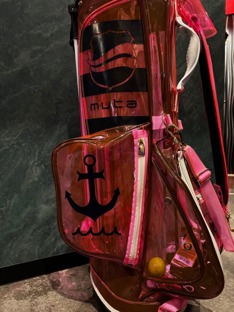 muta マリン キャディバッグ ブラウン・ピンク