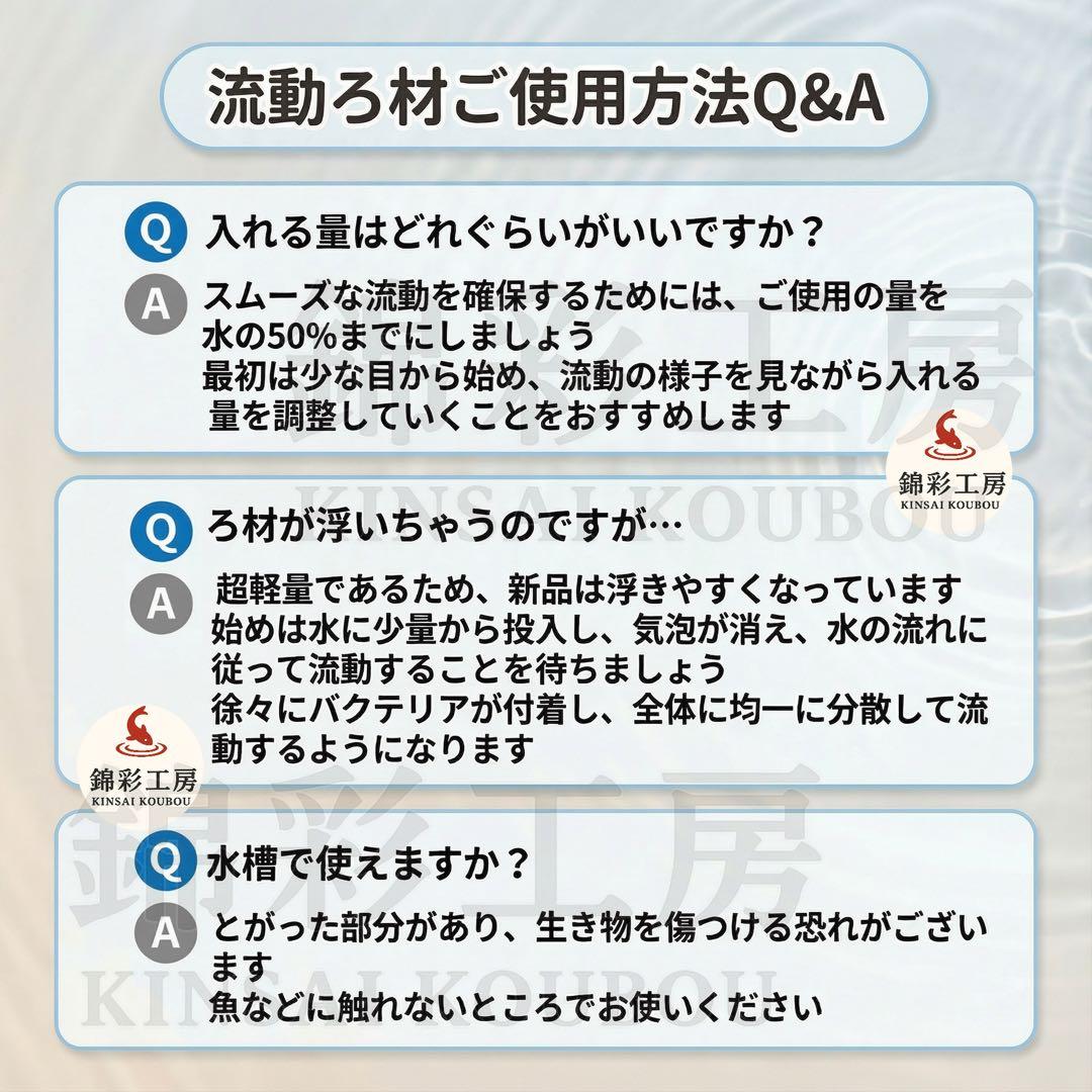 20L 64穴MBBR流動ろ材　アクアリウム 水槽流動式濾過材　市場最安値