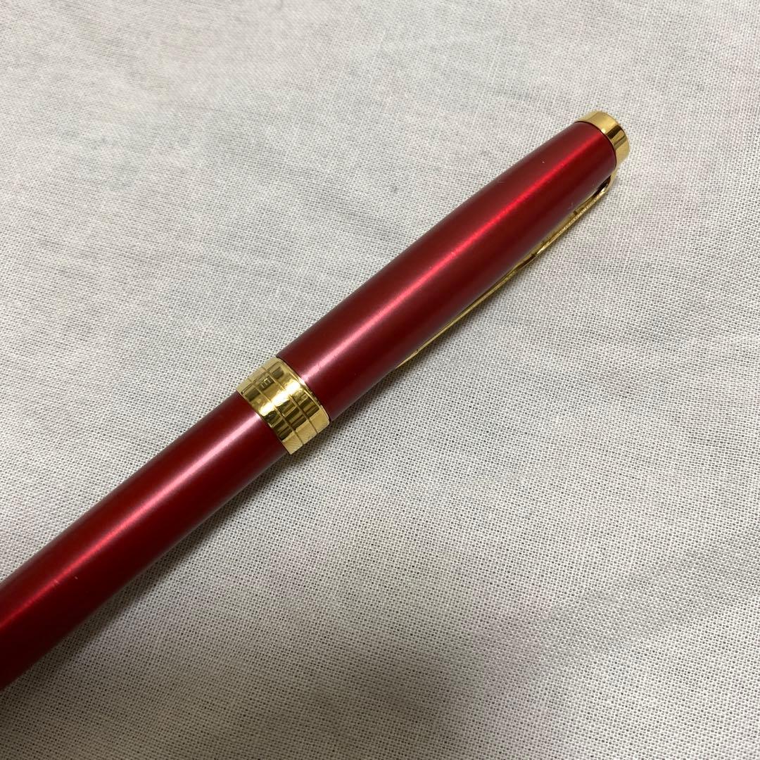 【美品】PARKER パーカー ソネット レッドGT ボールペン ケース付き