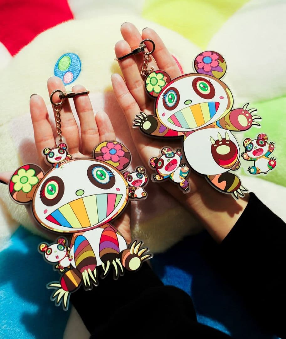 ★２種セット★　村上隆　パンダ　ラバー　キーリング　カイカイキキ