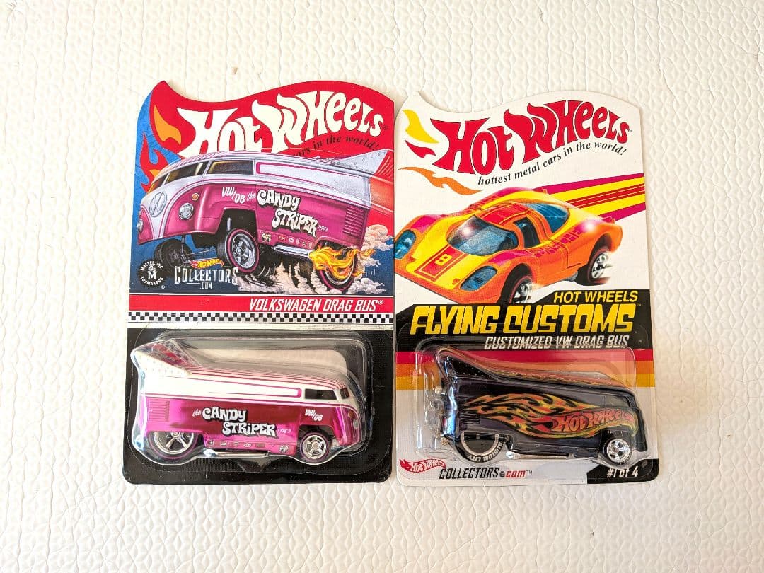 ホットウィール フォルクスワーゲン Candy Striper　ドラッグバス2台