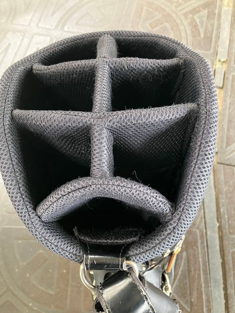 中古　マスターバニー　キャディバッグ　ブラックエナメル