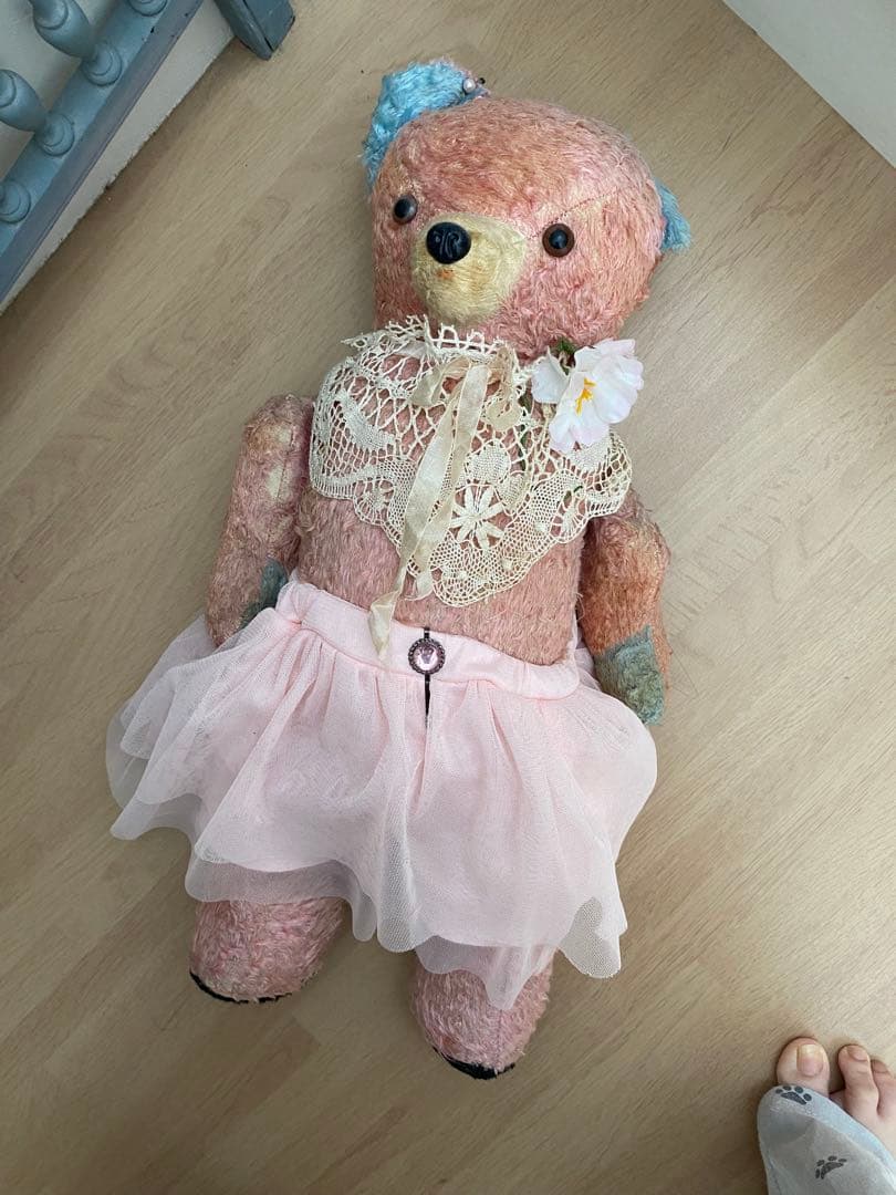 アンティーク　ピンクベア