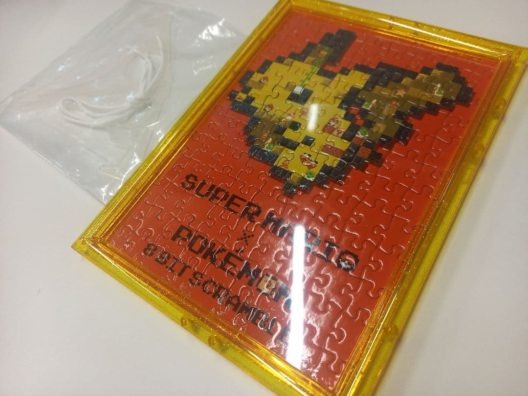 【魅惑の一品シリーズ12】ポケセン マリオ×ピカチュウ コラボ バズル 台座付