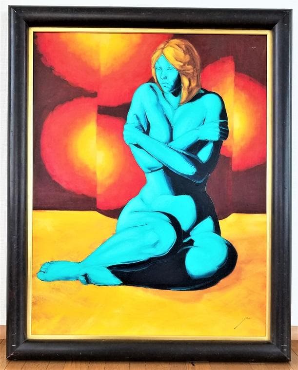 焔仁 　そごう美術館横浜展と奈良展に出品された作品タイトル「あざみ」50号