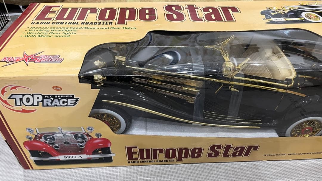 【未使用レア品】巨大ラジコン TOP RACE Europe Star ブラック