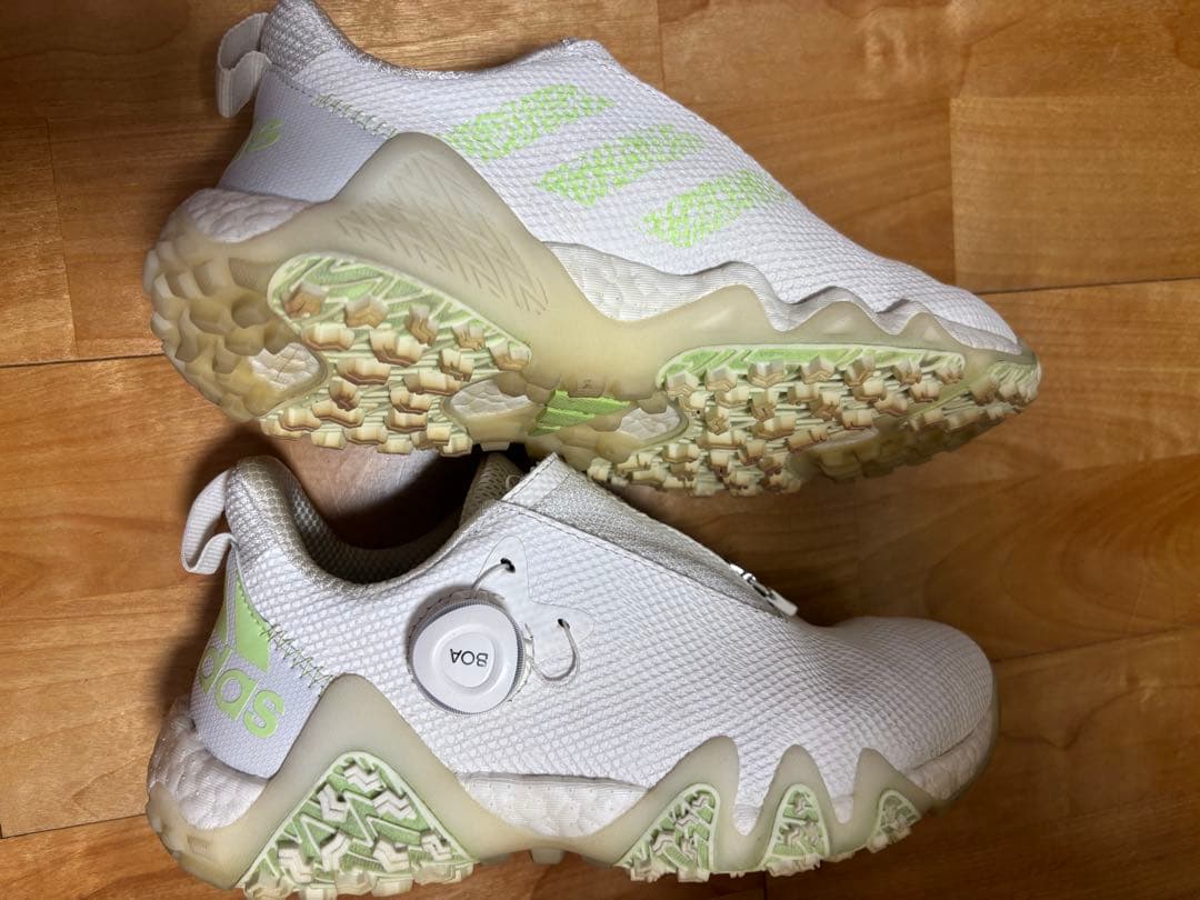 adidas BOAゴルフシューズ ホワイト/ライム