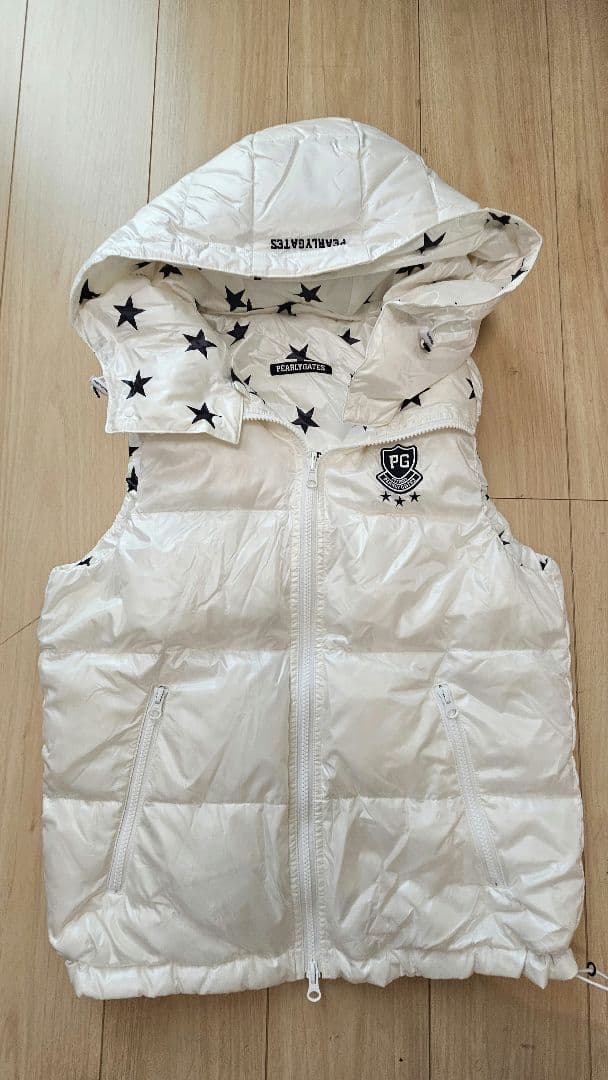 PEARLY GATES リバーシブル星柄ダウンジャケット(M)