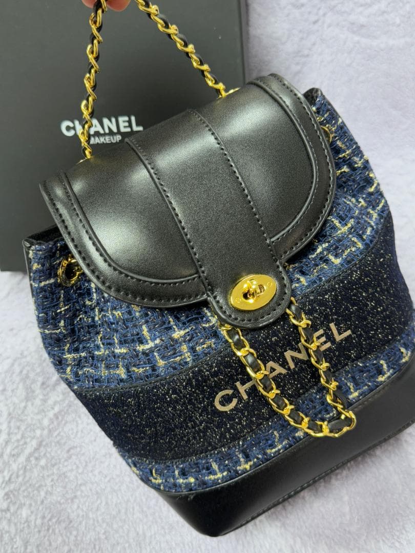 多機能性 ✨VIP限定✨デニムレザー ショルダーバッグ