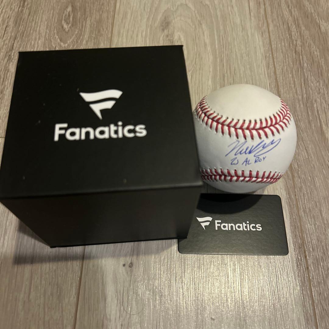 値下中ニック・カーツ選手サイン入り野球ボール AL ROY 新人王サインボール