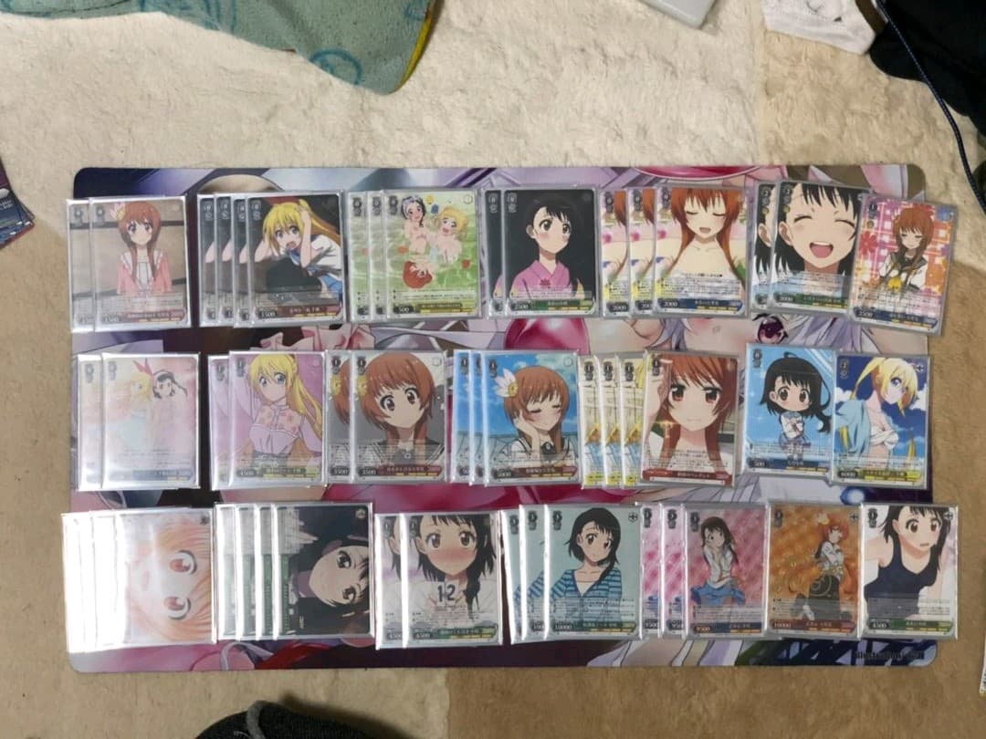 ニセコイ ヴァイスシュヴァルツ  デッキ 万里花 千棘 小咲 サイン