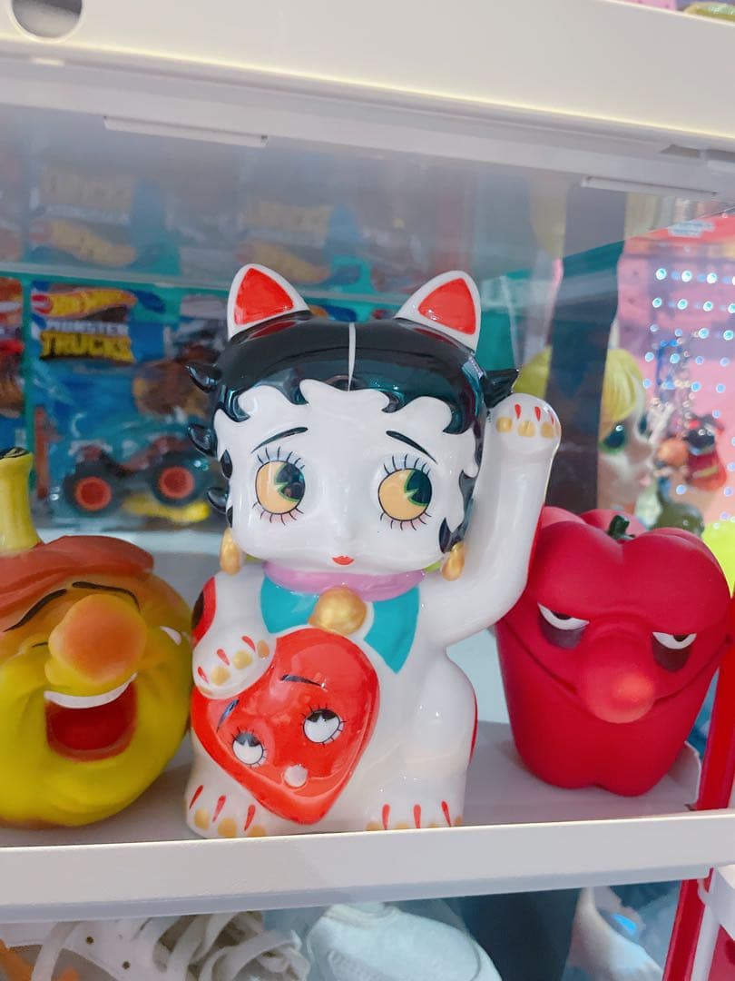 ベティ・ブープ ❤️招き猫　陶器　フィギュア