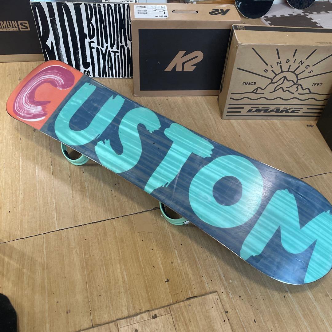 BURTON　バートンキッズスノーボードセット　バイン付　CUSTOM　カスタム