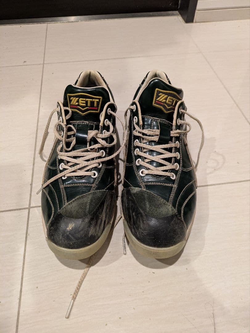 ZETT プロステイタス　スパイク　ポイント　27.5 3E ダークグリーン