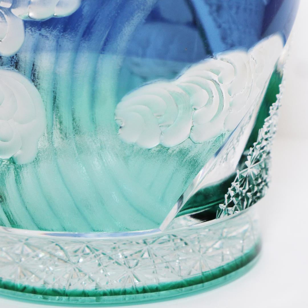 江戸切子 江戸硝子 オールド 四季 夏 但野硝子 切子グラス オールドグラス