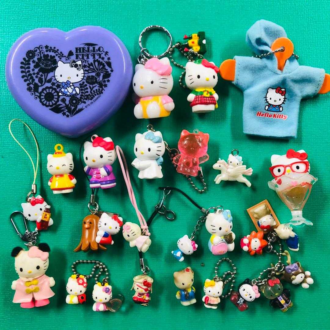 大量 ハローキティ 根付 ストラップ キーホルダー等 状態様々 まとめ売り