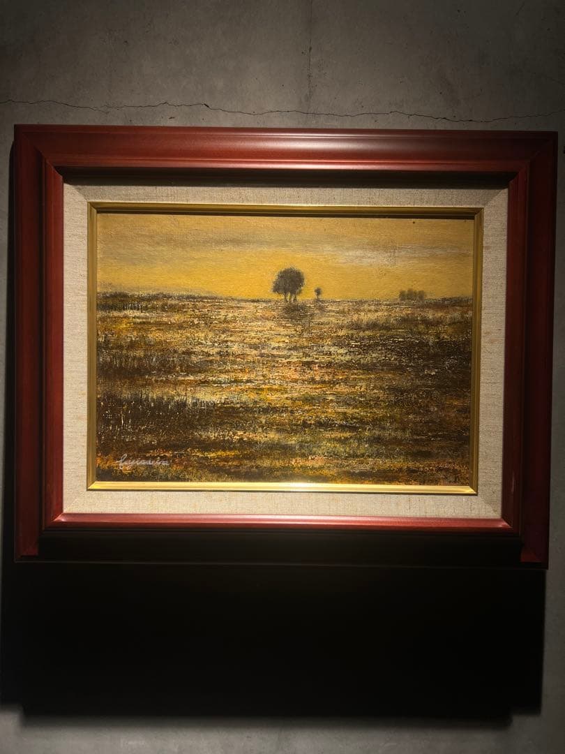 写実画　風景画　肉筆油彩画　直筆サインあり