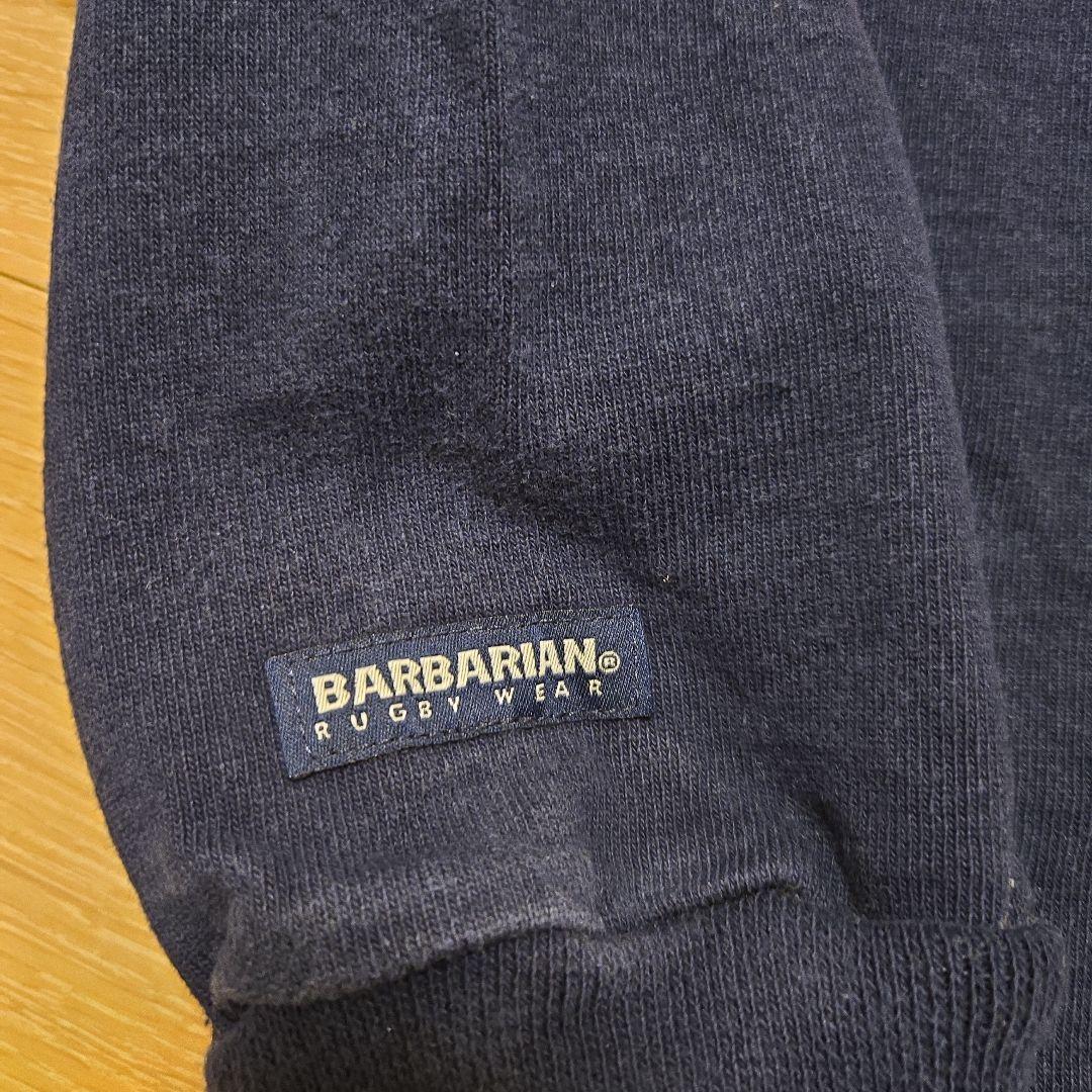 BARBARIAN 12oz ロングスリーブ パネルボーダーラガー シャツ XL