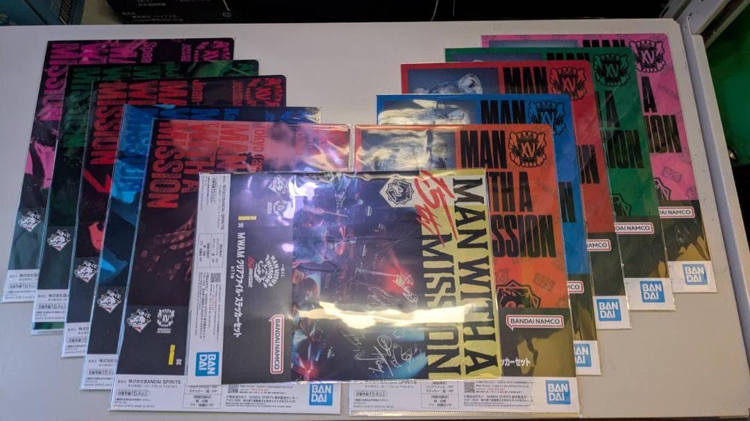 マンウィズ MWAM 15th I賞 一番くじ クリアファイル全11枚フルセット