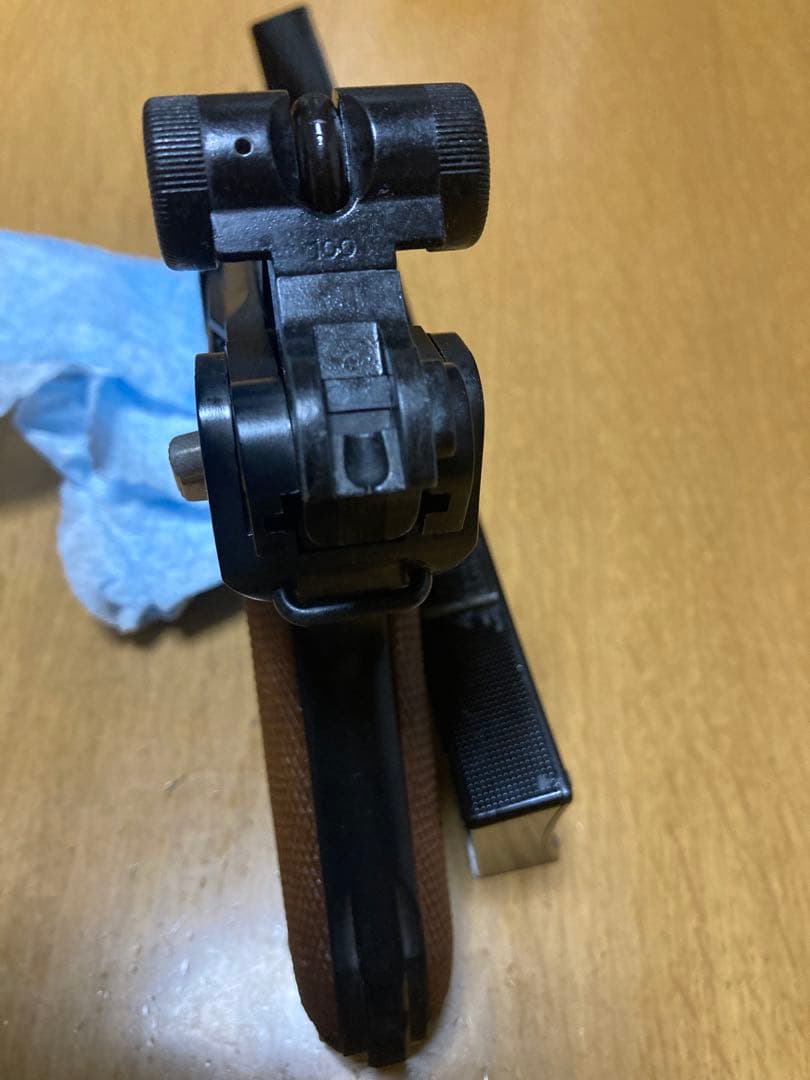 タナカワークス製ルガー P08ブローバック　ルガーP08用の木製ストックセット