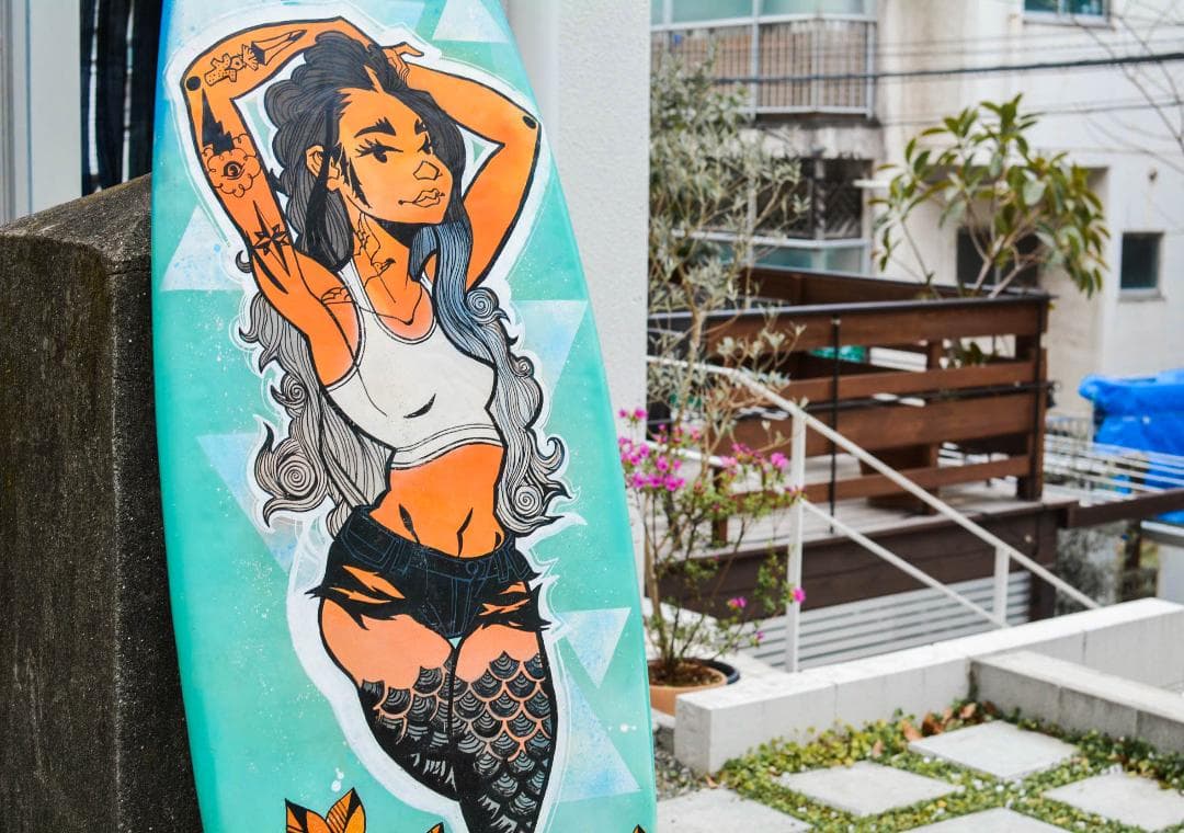 サーフボード（ハンドペイント）値下げ中