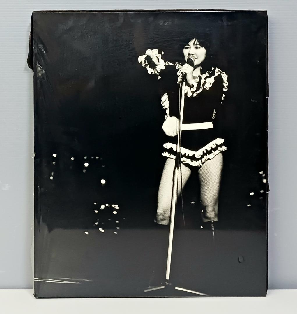 昭和レトロ！当時物『キャンディーズ/田中好子』木製ポスターパネル 53×43cm