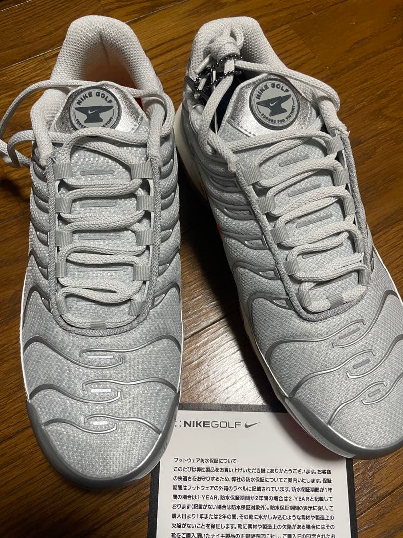 NIKE ナイキ　ゴルフ　エアマックスプラス　G NRG 26.5cm シルバー