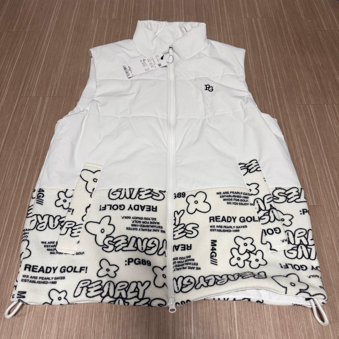 新品タグ付き　パーリーゲイツ　ホワイト ベスト サイズLL.