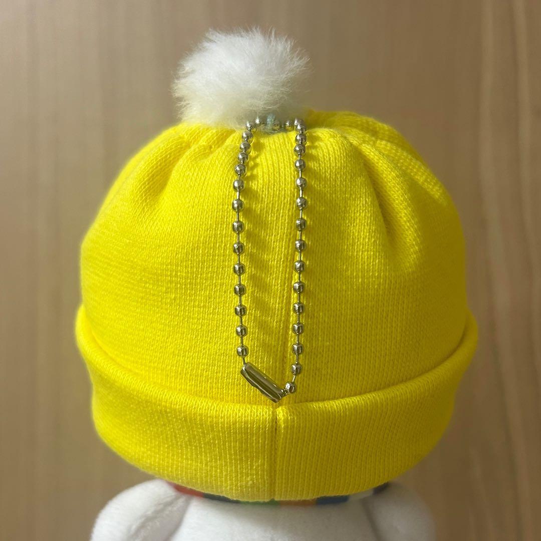 【ケンスケ】たまゆきキーホルダー　ニット帽　黄色　チェーン通し穴あり