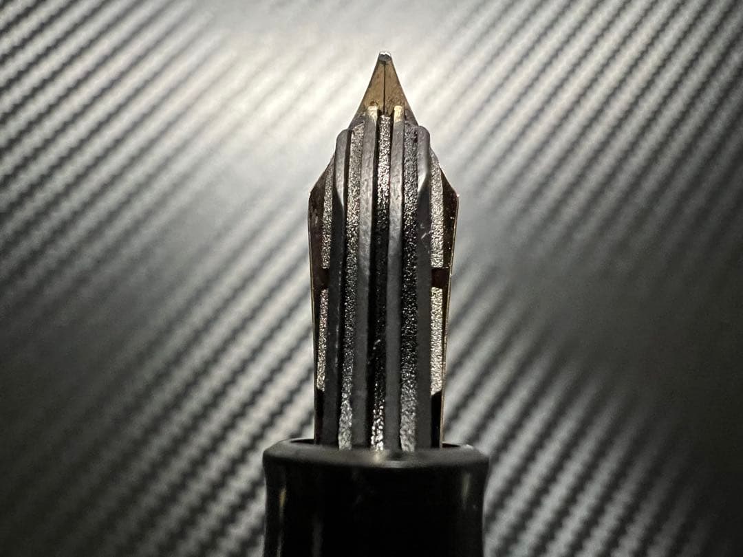 ペリカン 400NN オリジナル 万年筆 緑縞 KEF クーゲル極細字