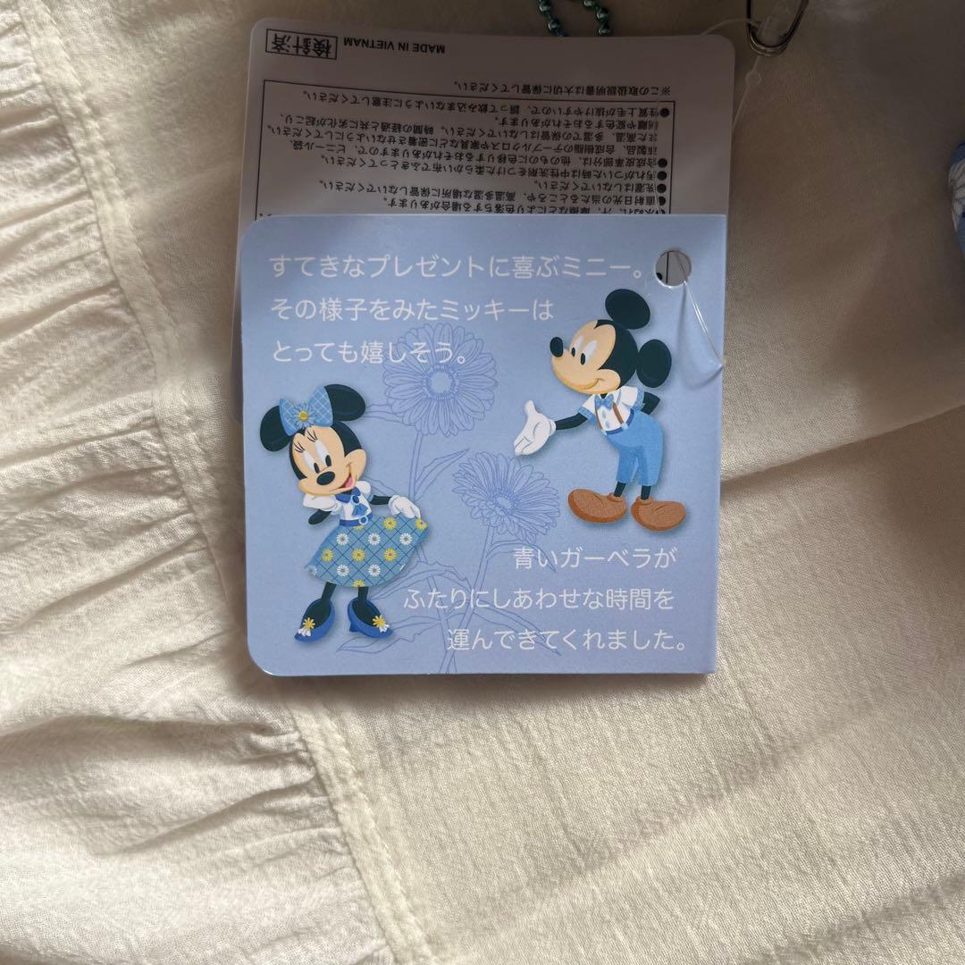 ミニーマウス 青いガーベラ ぬいぐるみチャーム