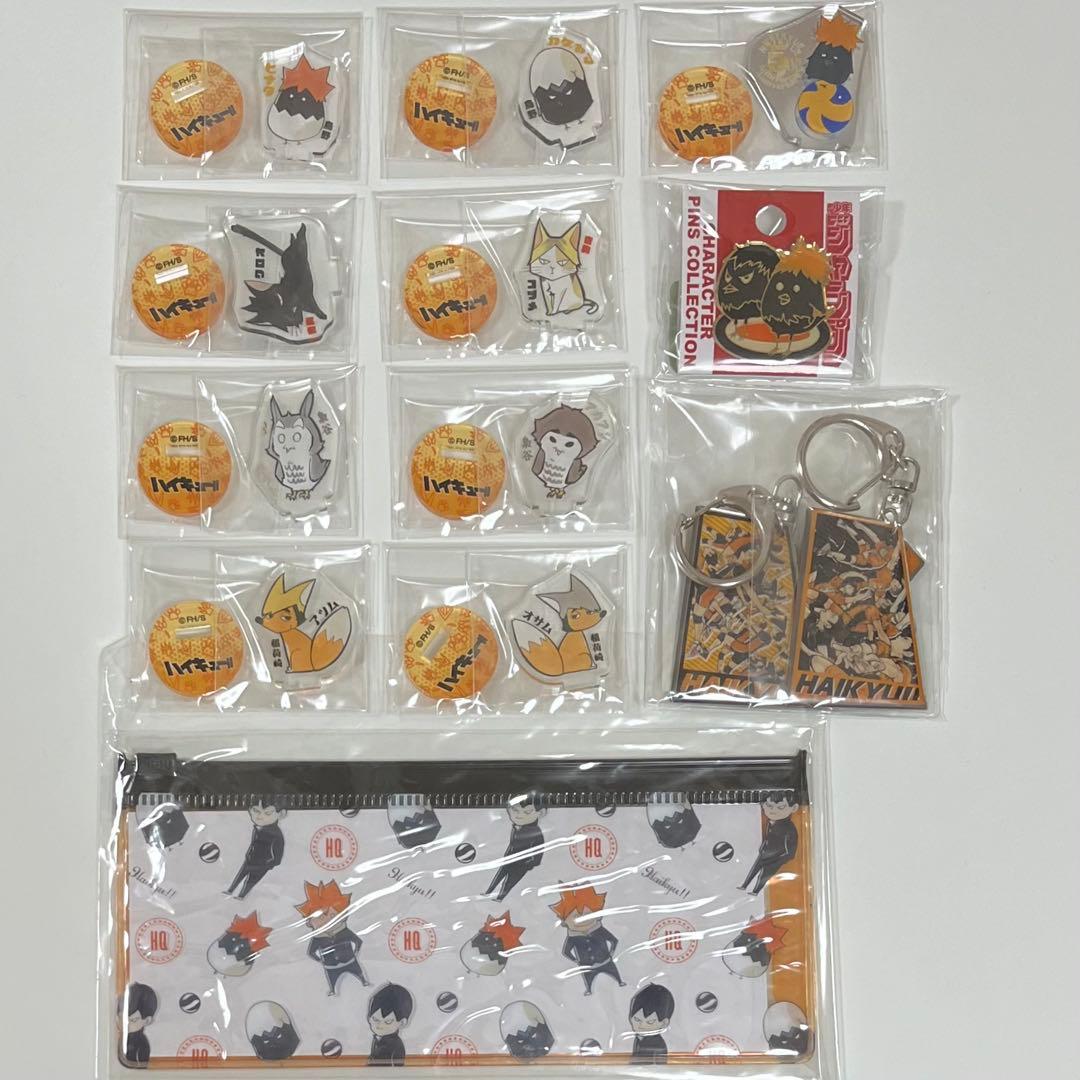 ハイキュー　アクリルminiフィギュア　動物　ピンズ　ユニフォームキーホルダー