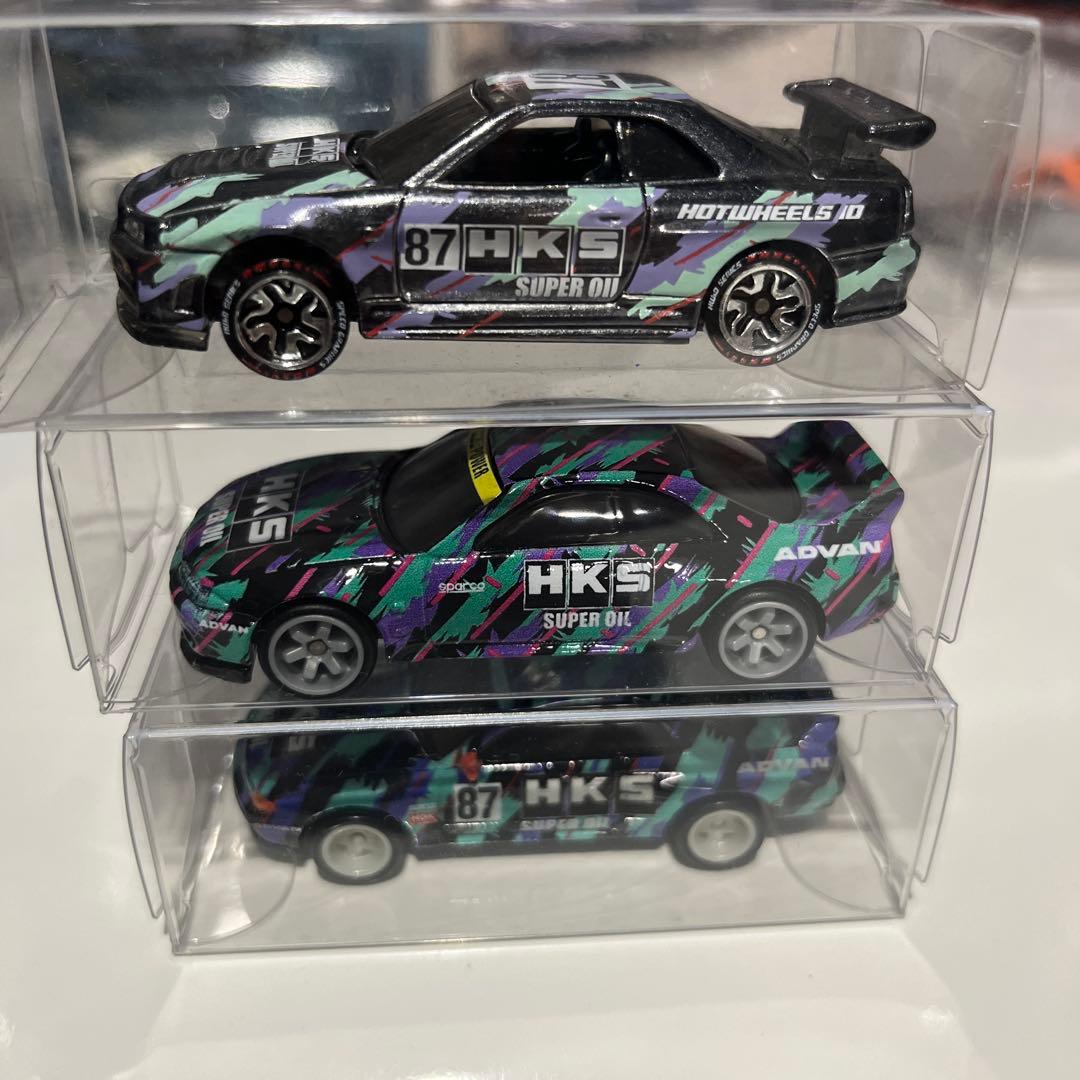 HKS ホットウィールミニカー3台セット　スカイライン　GTR