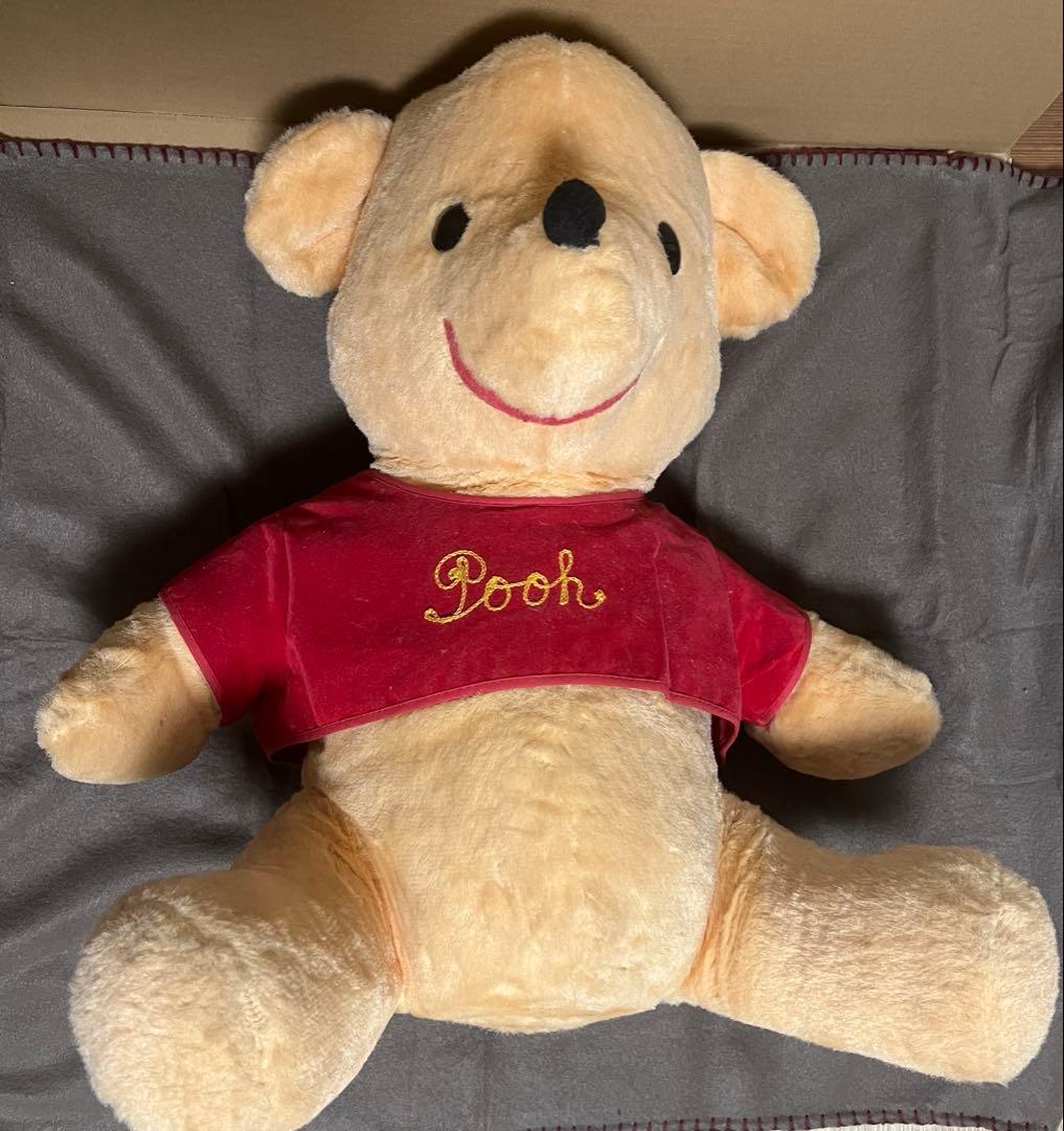 1970年代頃　ビッグサイズ　プーさん　ぬいぐるみ　ビンテージ